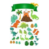 hediyehobihersey Sevimli Dinozorlar Yenilebilir Kağıt Gıda Baskısı, Resimli Baskı