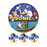 hediyehobihersey Sonic Şekerli Kağıda Baskı Pasta Yenilebilir Kağıt Pasta Baskısı