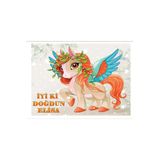 hediyehobihersey Yeni Unicorn Şekerli Kağıda Baskı Yenilebilir Kağıt Pasta Baskısı (NOTİÇİN MSJ ATINIZ)