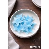 hediyehobihersey Yenilebilir Gofret Mavi Yıldız Pasta Kurabiye Kek Üstü Süsü 2.1 cm 60 ad