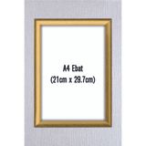 hediyekolisi A4 Altın Renkte Çerçeve Belge Sertifika Ve Resim Için 21cm X 29,7 Cm