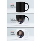 HediyeLabs Atatürk Fotoğraf ve İmzalı Kupa Bardak, Atatürk Resimli Bardak