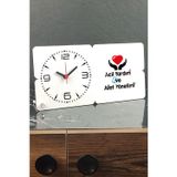 Hediyelen Acil Yardım Ve Afet Yönetimi Ahşap Masa Saati