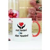 Hediyelen Acil Yardım Ve Afet Yönetimi Kırmızı Kupa Bardak