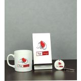 Hediyelen Anjiyo Teknisyeni Üçlü Set (Kupa + Telefon Standı + Anahtarlık)