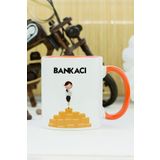 Hediyelen Bankacı Turuncu Kupa Bardak