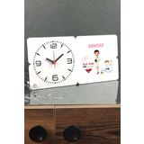 Hediyelen Dentist Ahşap Masa Saati