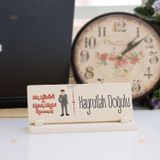 Hediyelen Din Kültürü ve Ahlak Bilgisi Öğretmenine Hediye Erkek Figür Taş İsimlik