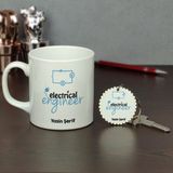 Hediyelen Electrical Engineer Kupa Bardak ve Anahtarlık Set