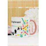 Hediyelen Ergoterapist Pembe Kupa Bardak