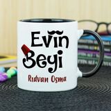 Hediyelen Evin Beyi Siyah Kupa Bardak