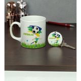 Hediyelen Futbolcu Kupa Bardak ve Anahtarlık Set