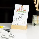 Hediyelen Gıda Mühendisi Kadın Figür Duvar Saati