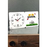 Hediyelen Hakem Ahşap Masa Saati