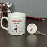 Hediyelen Hakime Hanım Kupa Bardak ve Anahtarlık Set