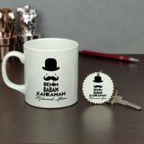 Hediyelen HDYLN5BABAAHTKP Benim Babam Kahraman Kupa Bardak ve Anahtarlık Set
