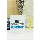 Hediyelen HDYLNSR39BILGISAYAR Computer Teacher Sarı Kupa Bardak