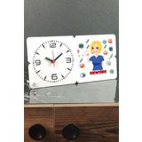 Hediyelen Hemşire Ahşap Masa Saati 001