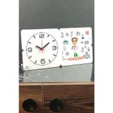 Hediyelen Hemşire Ahşap Masa Saati 005