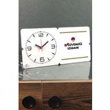 Hediyelen Iş Güvenliği Uzmanı Ahşap Masa Saati 002