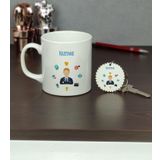 Hediyelen Işletme Kupa Bardak ve Anahtarlık Set
