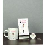 Hediyelen Laborant Veteriner Üçlü Set (Kupa + Telefon Standı + Anahtarlık)