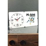 Hediyelen Makine Mühendisi Ahşap Masa Saati 005