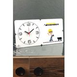 Hediyelen Minning Engineer Ahşap Masa Saati