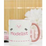 Hediyelen Modelist Pembe Kupa Bardak