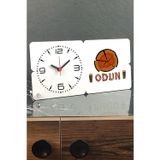 Hediyelen Odun Ahşap Masa Saati 001