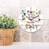 Hediyelen Okul Öncesi Öğretmenine Hediye Balon Tasarım Duvar Saati
