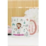Hediyelen Paramedik Pembe Kupa Bardak