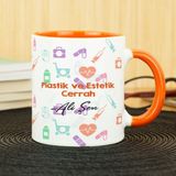 Hediyelen Plastik Ve Estetik Cerrah Turuncu Kupa Bardak