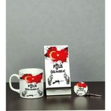 Hediyelen Polis Özel Harekat Üçlü Set (Kupa + Telefon Standı + Anahtarlık)