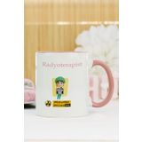 Hediyelen Radyoterapist Pembe Kupa Bardak