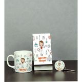 Hediyelen Sağlık Bakım Teknisyeni Üçlü Set (Kupa + Telefon Standı + Anahtarlık)