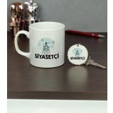 Hediyelen Siyasetçi Kupa Bardak ve Anahtarlık Set