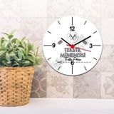 Hediyelen Tekstil Mühendisi Siyah Tasarım Duvar Saati