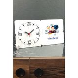Hediyelen Tercüman Ahşap Masa Saati 001