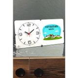 Hediyelen Veteriner Hekim Ahşap Masa Saati 004