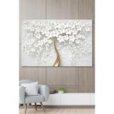 Hediyeler Kapında-70x100 Dekoratif Beyaz Gelincik Duvar Kanvas Tablo (NoColor-31fc8055)-NoColor-31fc8055