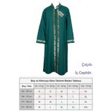 Hediyeleşin Cübbe, Sarı İşlemeli Cübbe, Sırmalı Cübbe, İmam Cübbesi - YEŞİL