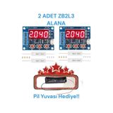 HEDİYELİ!! İKİ ADET Zb2L3 Akü 18650 Lityum Pil Kapasite Ölçer Test Cihazı 1.5-15V 3A-4391
