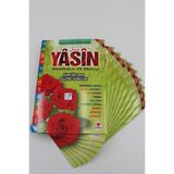 Hediyelik 10 Adet Sesli Yasin-I Şerif Okunuşlu ve Mealli Orta Boy 64SHF(17X24CM) - Yeşil
