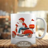 HEDIYELIK-1284-12633 Genç Motorlu Kurye Kupa Bardak