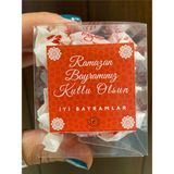 Hediyelik Bayram Şekeri Kutusu 50 Gram Asetat Kutuda 8 Adet