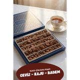 Hediyelik Çikolata Kaplı Kuruyemiş 900gr – Kaju, Badem, Ceviz - Sütlü Çikolata Kaplı Kakaolu Draje