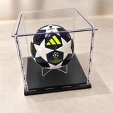 Hediyelik Eşya, 1:18 , 1:24 , 1:32 , 1:64 Diecast Araba Akrilik Sergileme Kutusu 5’li Paket, Şeffaf Pleksi Vitrin - Futbol Topu - Siyah