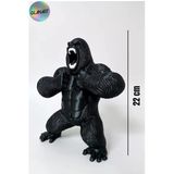 Hediyelik Masa Üstü Büyük 3 Boyutlu King Kong Figürü 1 Adet ( 3 D Filament) Siyah