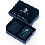 Hediyelik Set Özel Erkek Edp Parfüm ve Siyah Deri Kartlık- Elma, Sandal, Tarçın Notaları, E-128-1